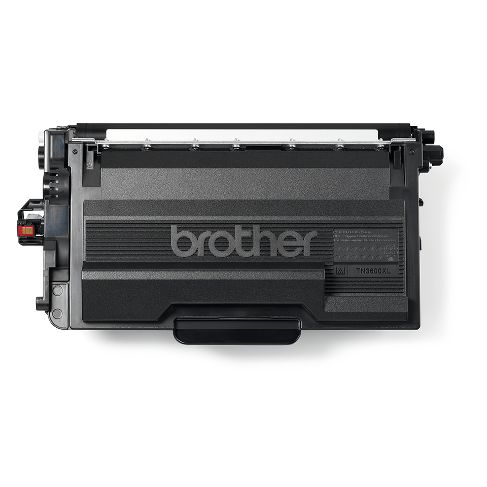 TN3600XL Brother toner cartridge top down view on a white background