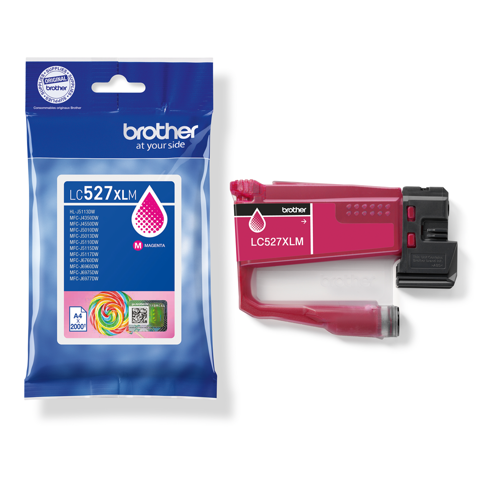 Cartouche Encre Brother LC527XLVAL – Pack Économique Noir/Cyan/Magenta/Jaune | Haute Capacité | Original - 3