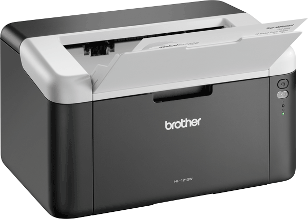 Brother HL-1212W mono laser printer right 3/4 view