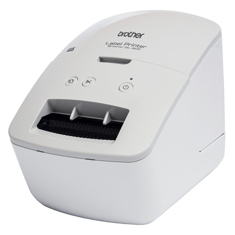 Brother QL-600G address label printer - left angle