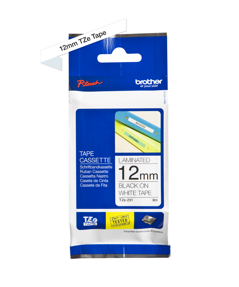 Proximités TZ-Blanc-Bande 231 431 Bandes D'étiquettes Compatibles Pour  Brother Ruban Stratifié TTraité 231