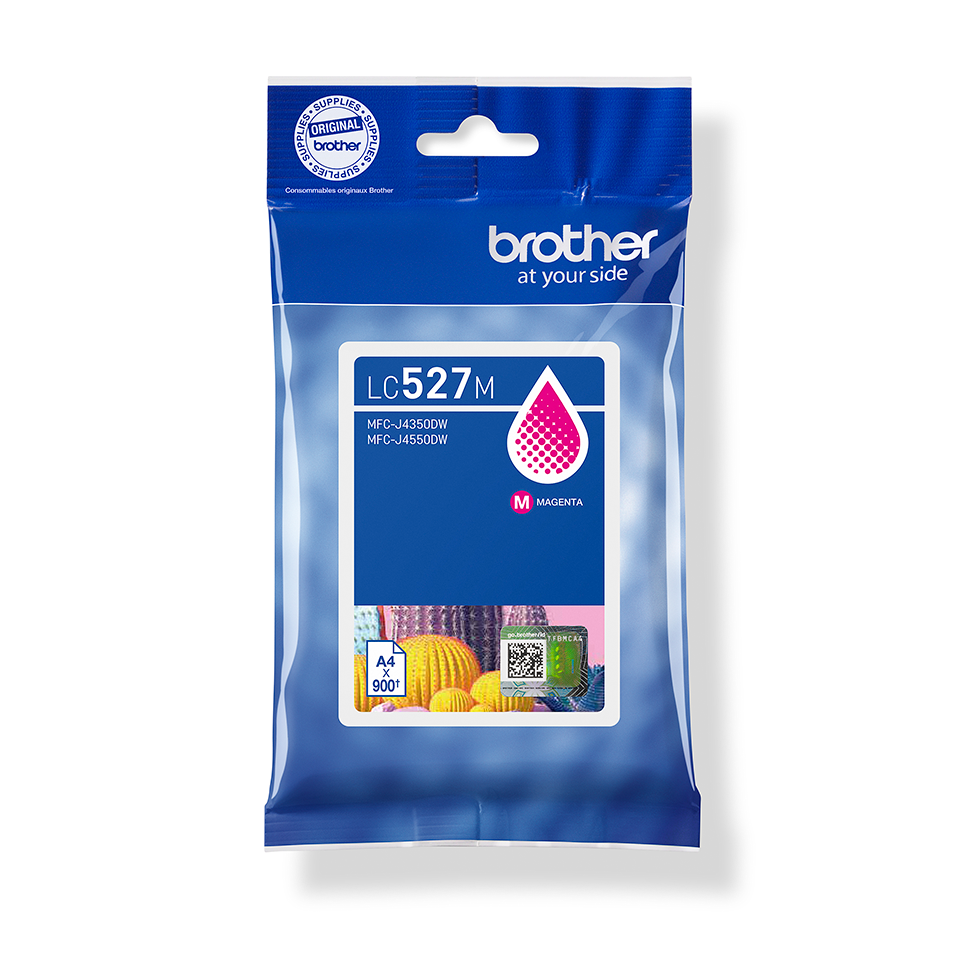 <p>LC527 magenta inkjet printer cartridge packaging</p>
