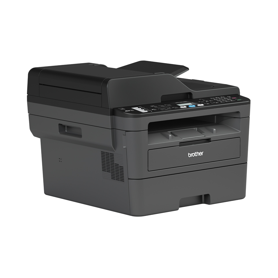 Brother MFC-L2712DN 4-in-1 mono laser printer facing right