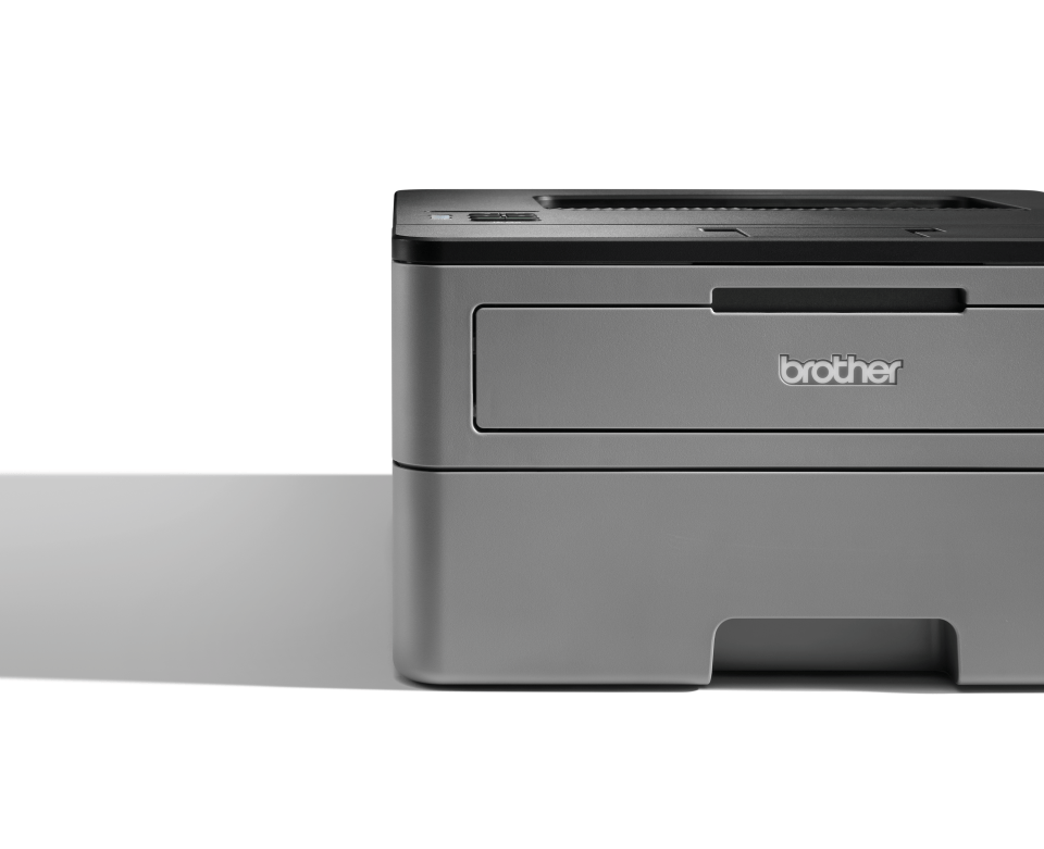 Compact mono laser printer left side with shadow