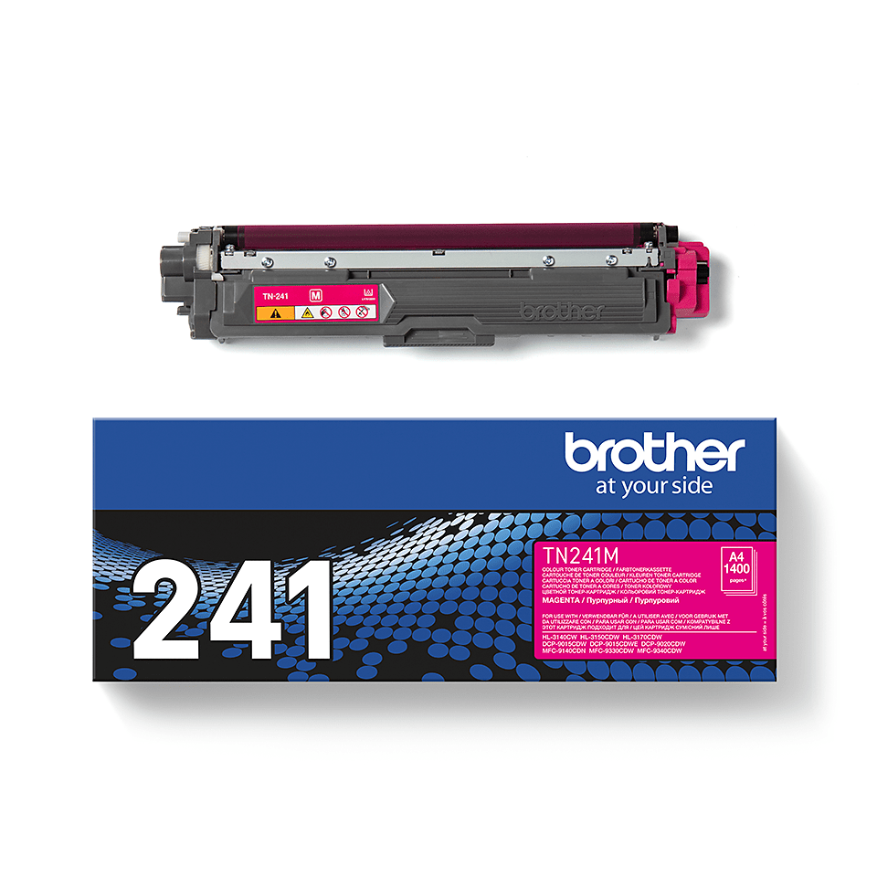 TN241M Brother genuine toner cartridge and pack image