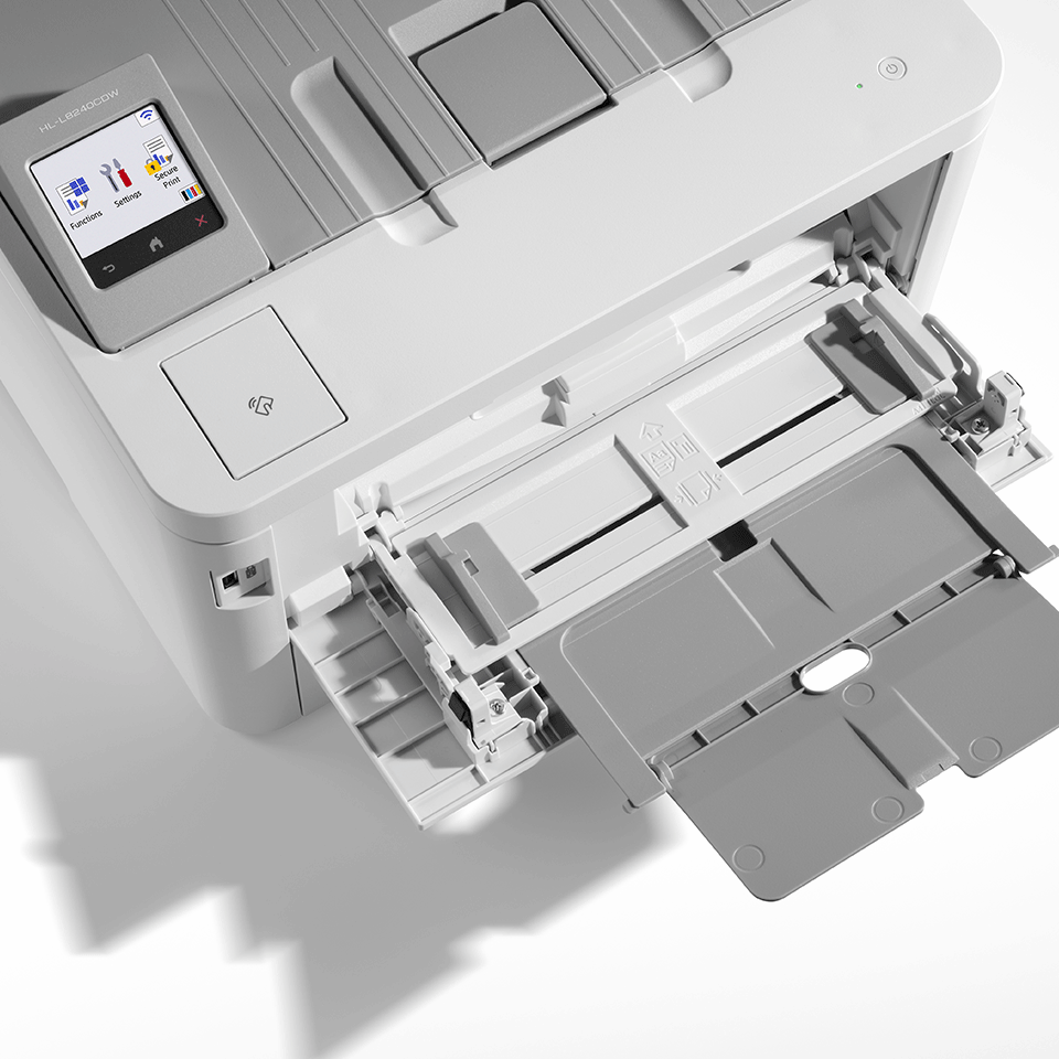 Above view of Brother HL-L8240CDW multi purpose tray