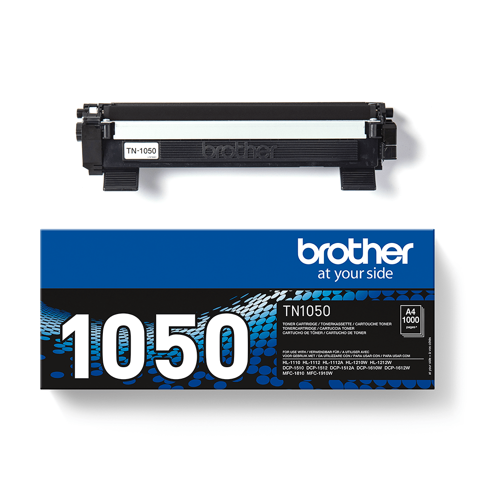 TN1050 Brother genuine toner cartridge and pack image