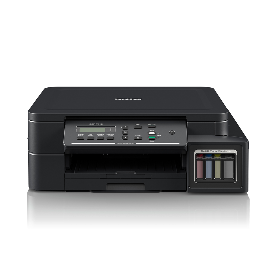 Black inkjet printer with refillable ink tank DCP-T310