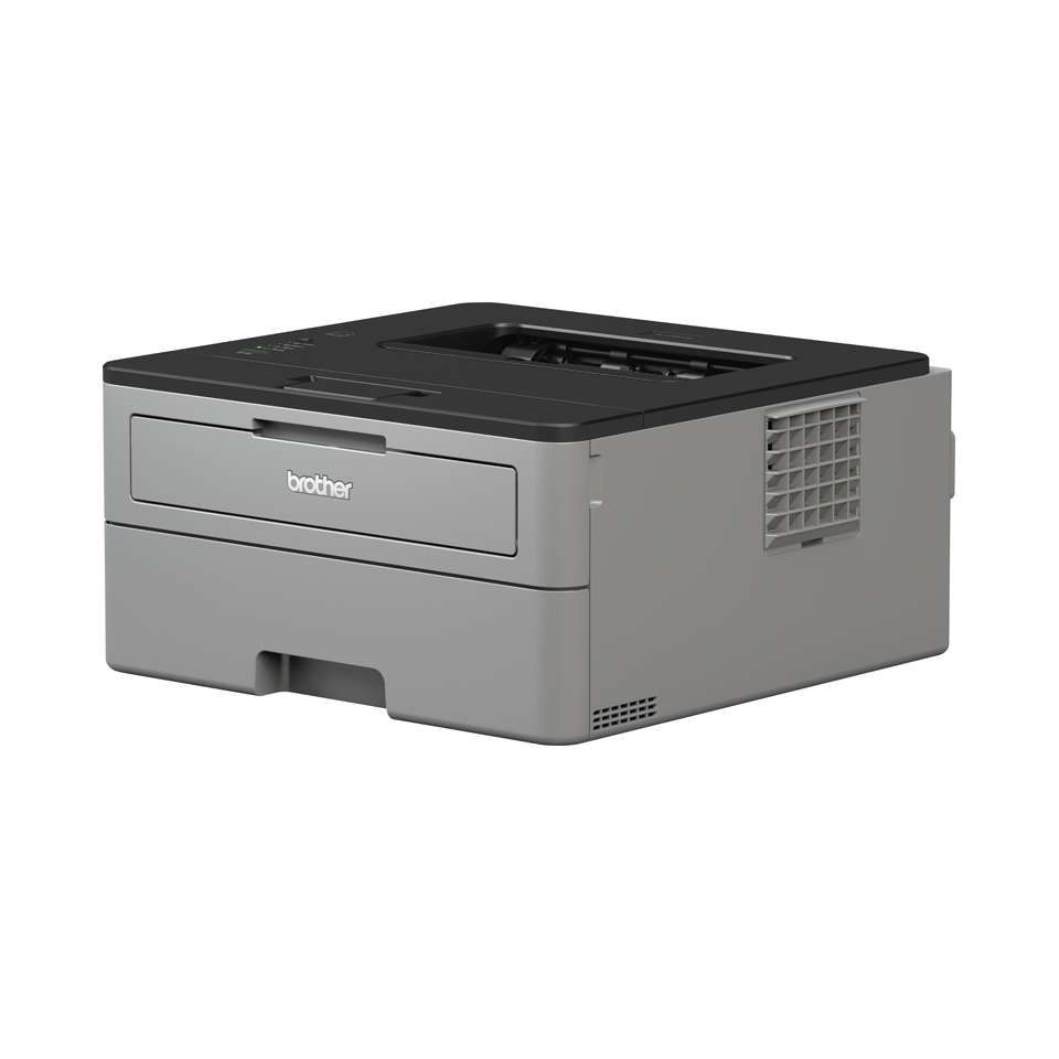 Brother HL-L2312D mono laser printer facing left