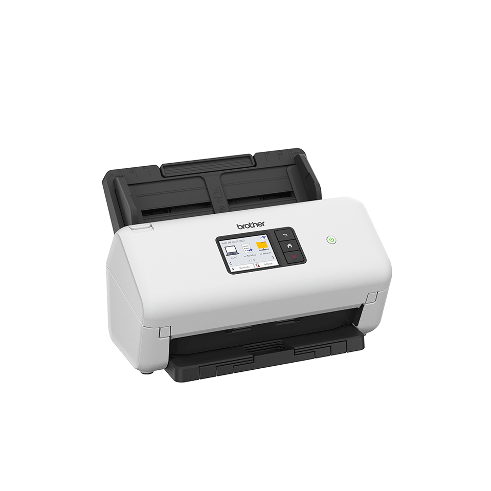 <p>ADS4550W desktop scanner device facing right</p>