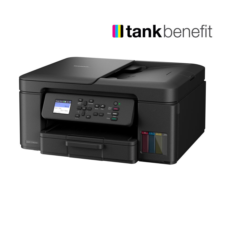 <p>DCP-T780DW met Tankbenefit logo</p>