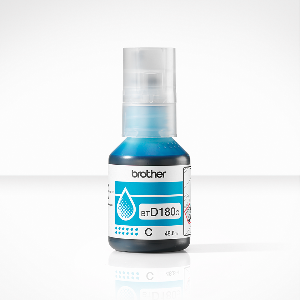 <p>BTD180C cyan ink bottle</p>