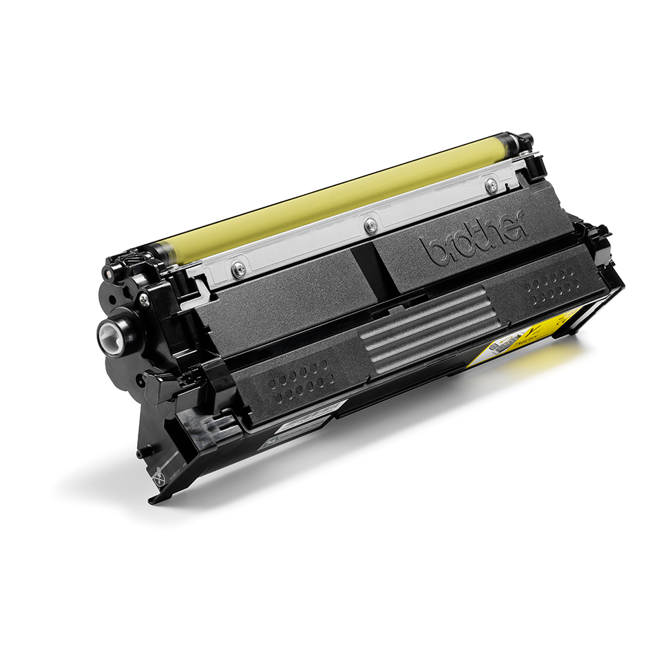 <p>Brother yellow TN625Y toner cartridge facing right</p>