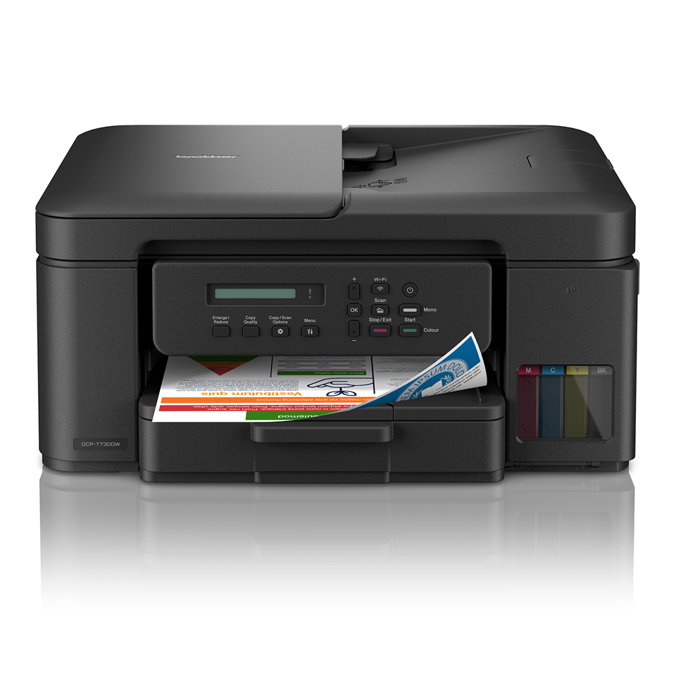 <p>Urządzenie wielofunkcyjne DCP-T735DW przodem</p>