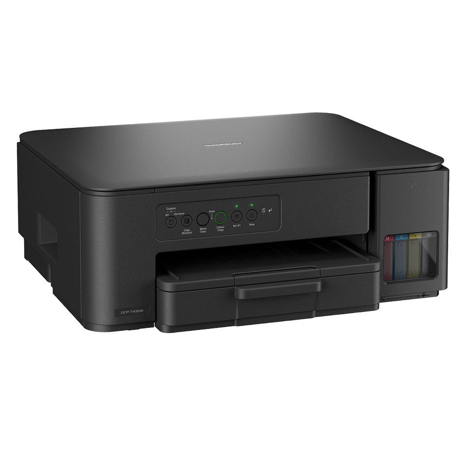 <p>Urządzenie wielofunkcyjne DCP-T435W z prawej strony</p>