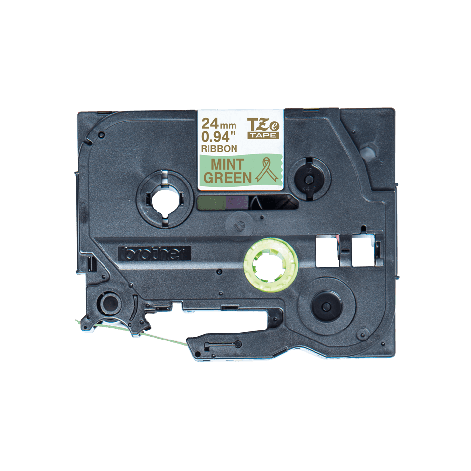 TZe-RM54 24mm gold on mint green TZe ribbon tape cassette