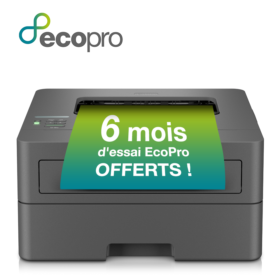 <p>Pour l&#39;achat de l&#39;imprimante laser HL-L2400DWE, b&eacute;n&eacute;ficiez d&#39;un essai de 6 mois gratuits au forfait EcoPro.</p>