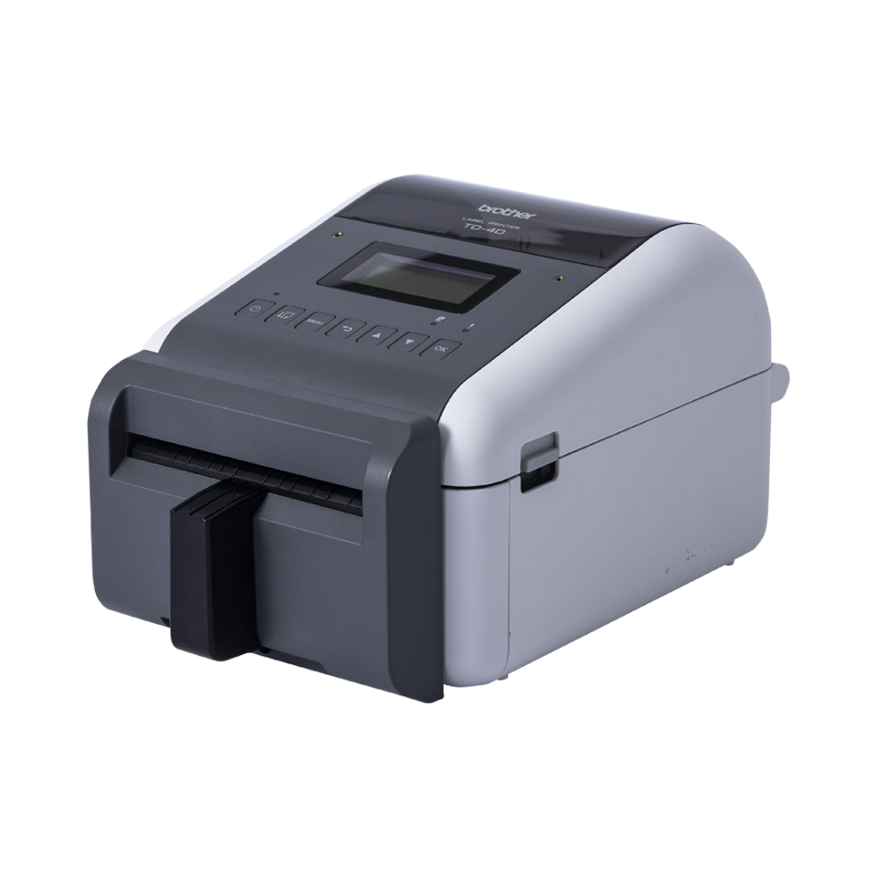 <p>The TD4555DNWBFC linerless label printer by Brother - a 4 inch desktop printer.</p>
