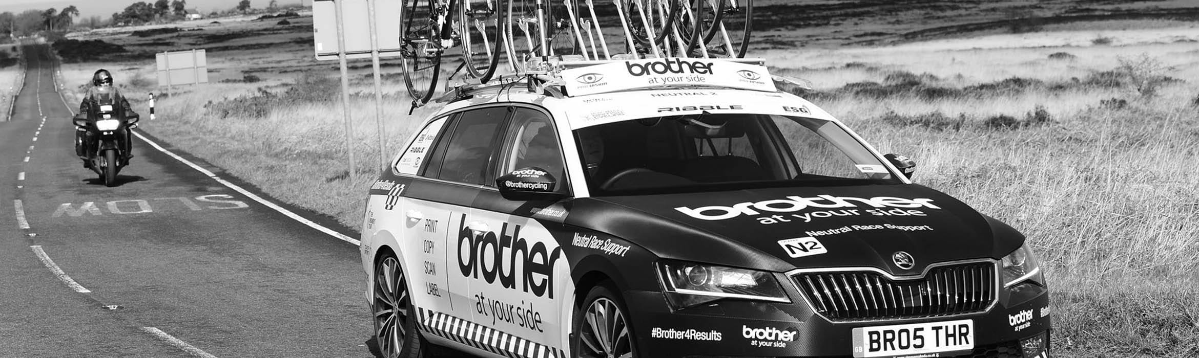 brother cycling support car