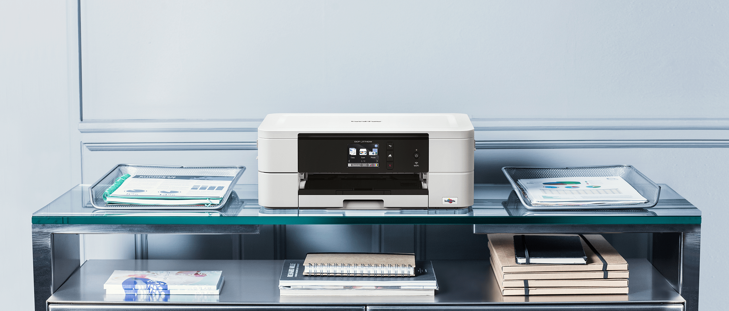 inkjet printer MFC-J895DW sat on table