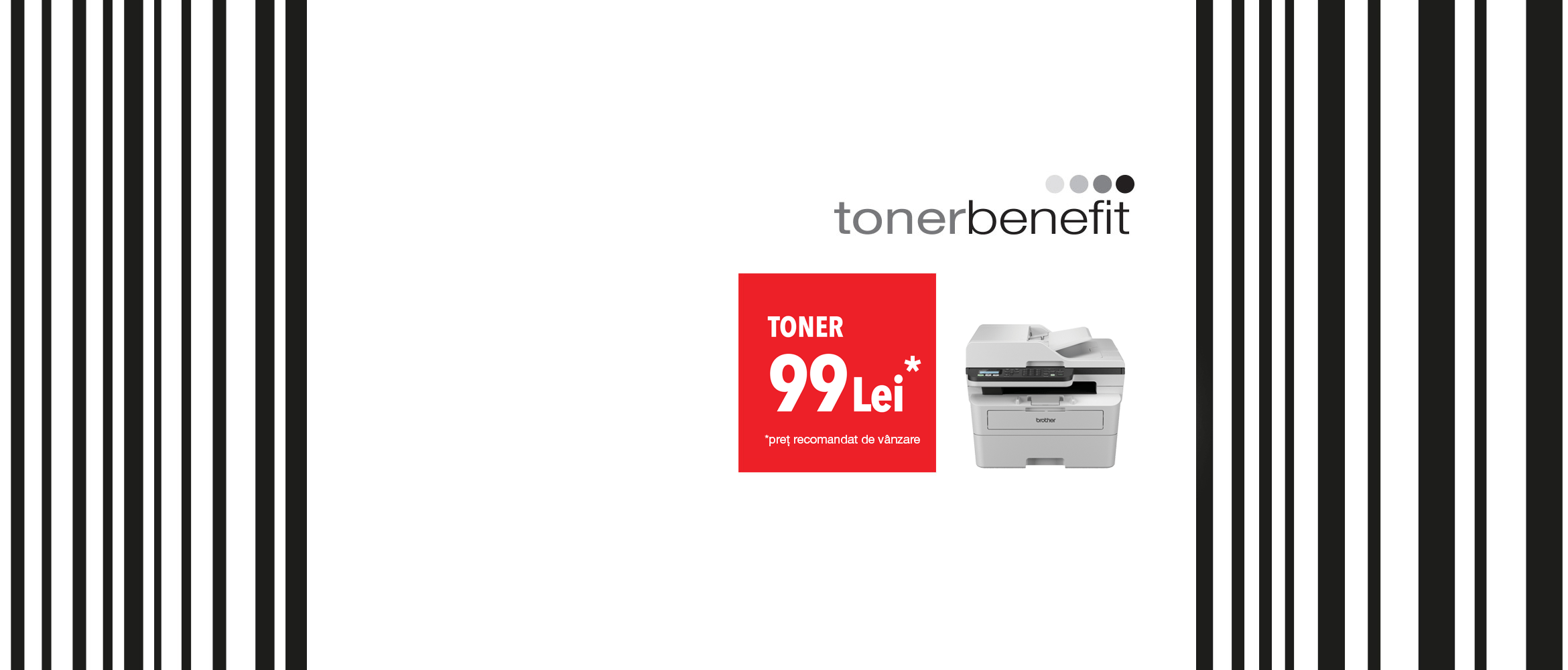 Brother Tonerbenefit MFC-B7810DW cu autocolant roșu și preț