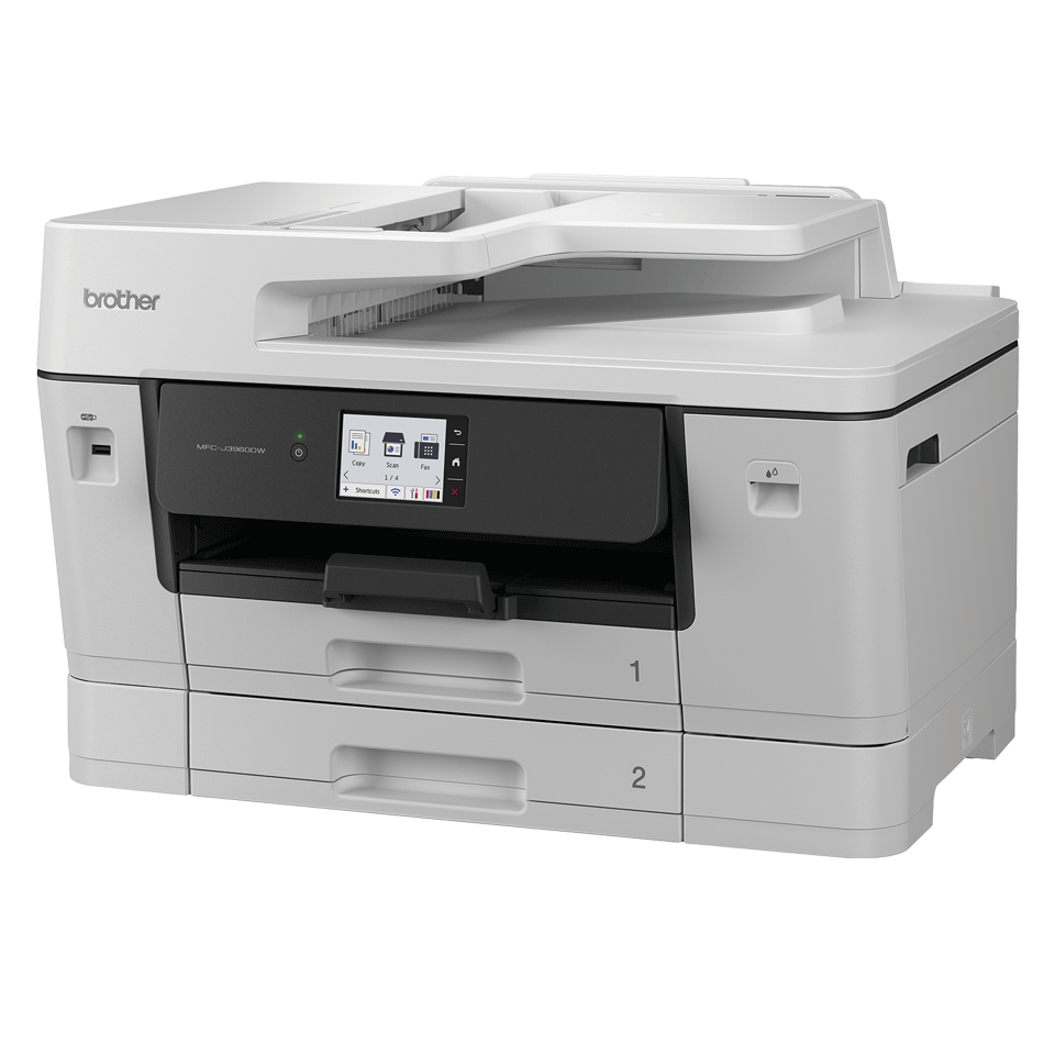 <p>Inkoustová tiskárna MFC-J3960DW otočená doleva</p>