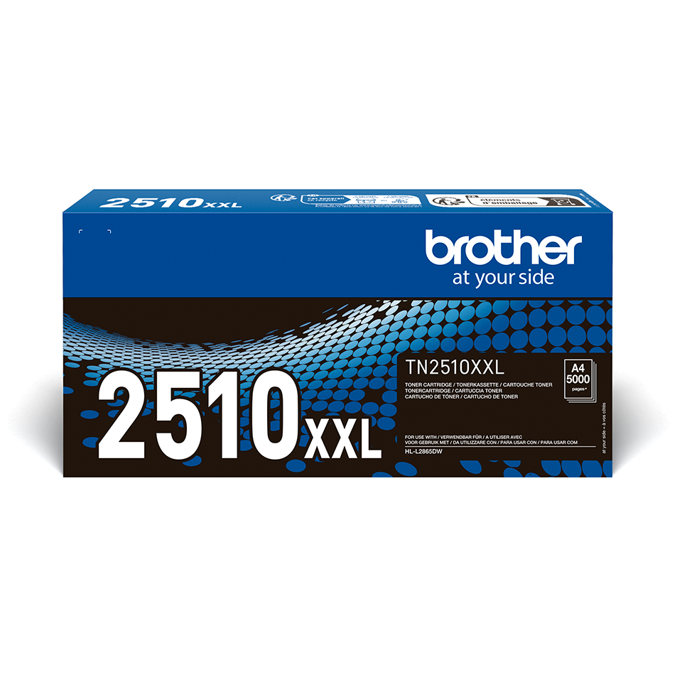 Brother TN2510XXL black toner carton facing front