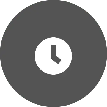 Horloge blanche sur fond de cercle gris