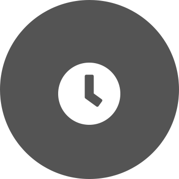 Horloge blanche sur fond de cercle gris