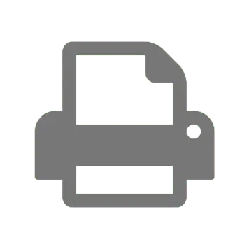 Grey printer icon