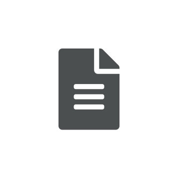 Icône de document gris et blanc