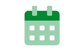 Green calendar icon