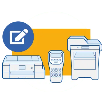 Brother product registration iconography