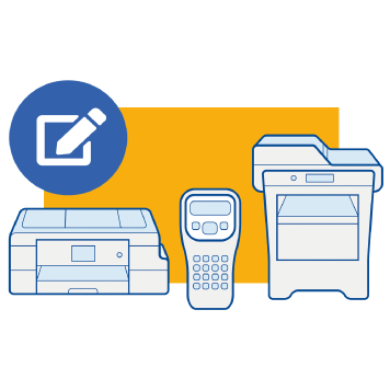 Brother product registration iconography