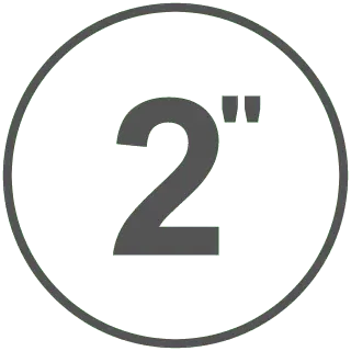 2 polegadas