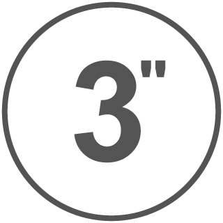 3 polegadas
