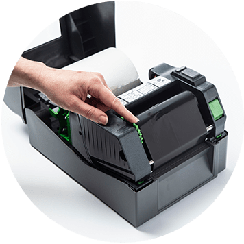 Impressoras de etiquetas TD transfêrencia térmica Brother