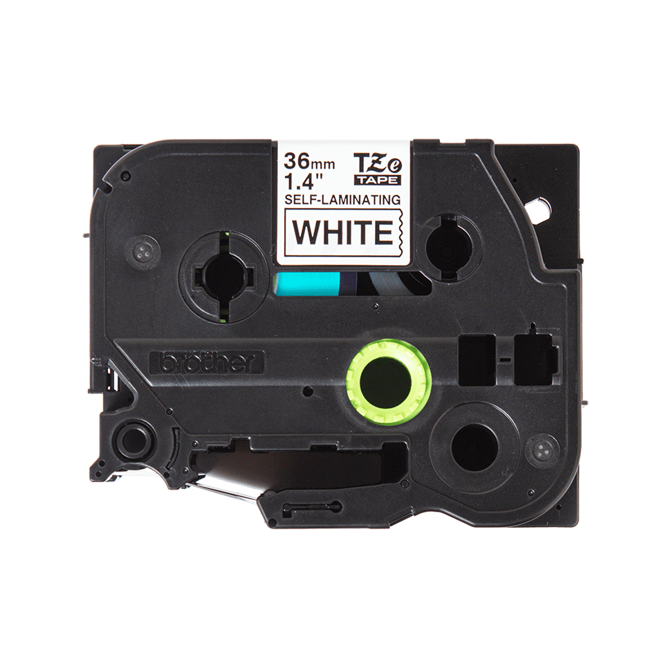 TZeSL261 36mm Black on White Self-Laminating Tape Cassette