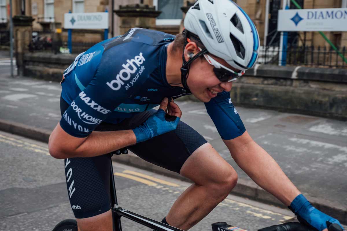 Harry Tanfield on the cycle route