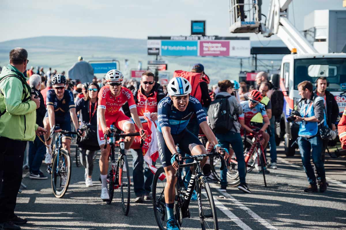 Group of cyclists