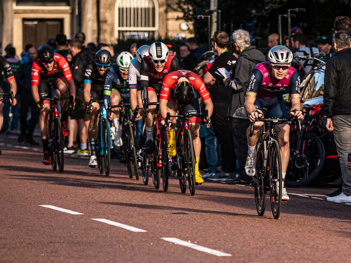 Group of cyclists approaching