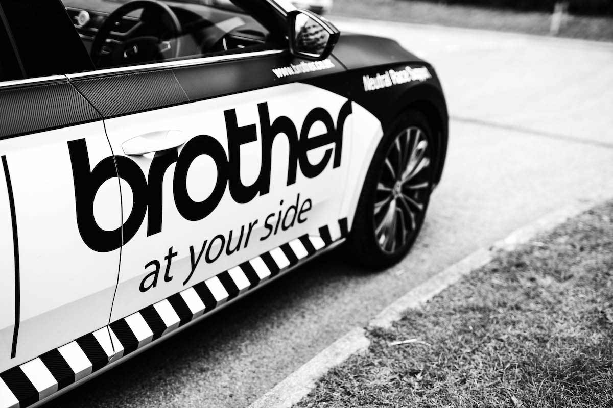 Side panel of a Brother neutral support vehicle