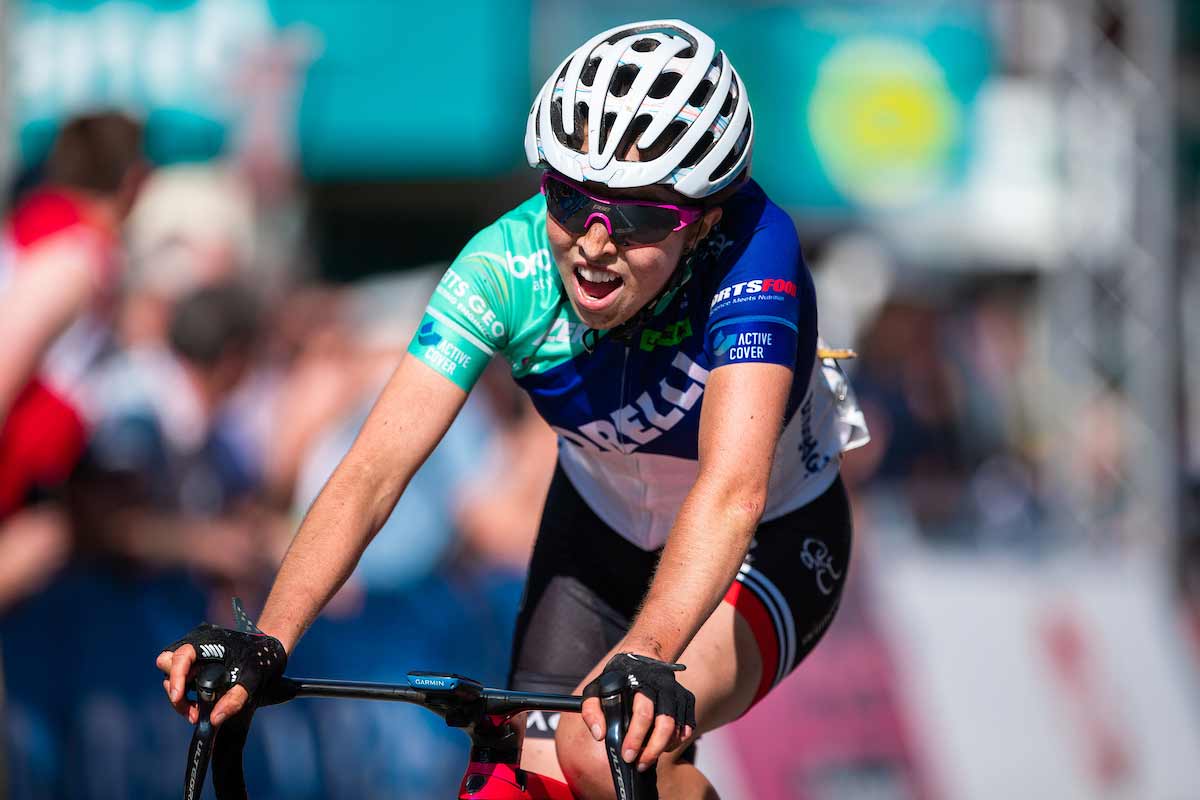Sohpie Wright pictured during a cycling race