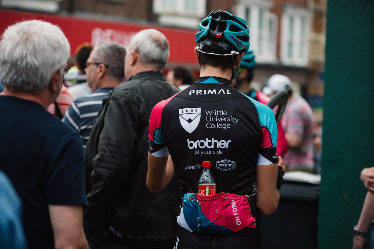 Team OnForm in Brother branded cycling kit
