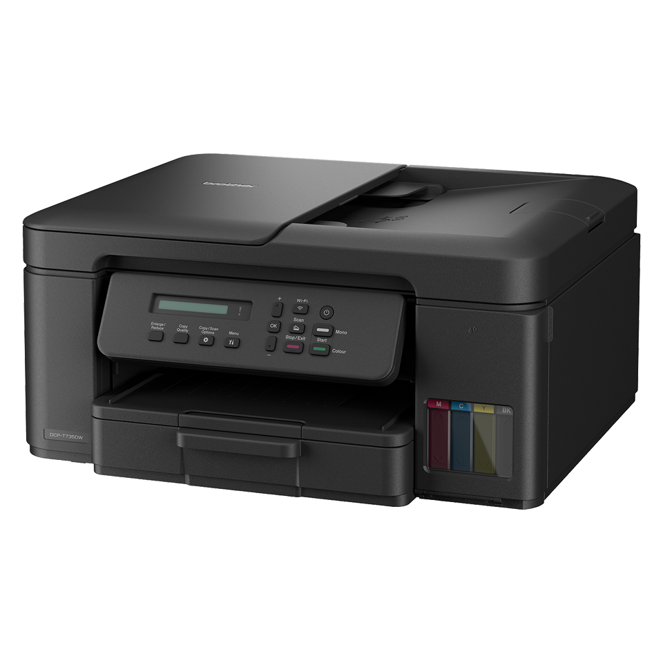 <p>Urządzenie wielofunkcyjne DCP-T735DW z lewej strony</p>