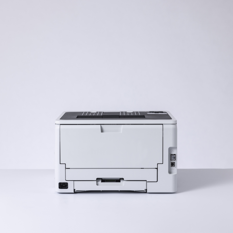 Brother HL-L3240CDW showing the back side in an all white setting