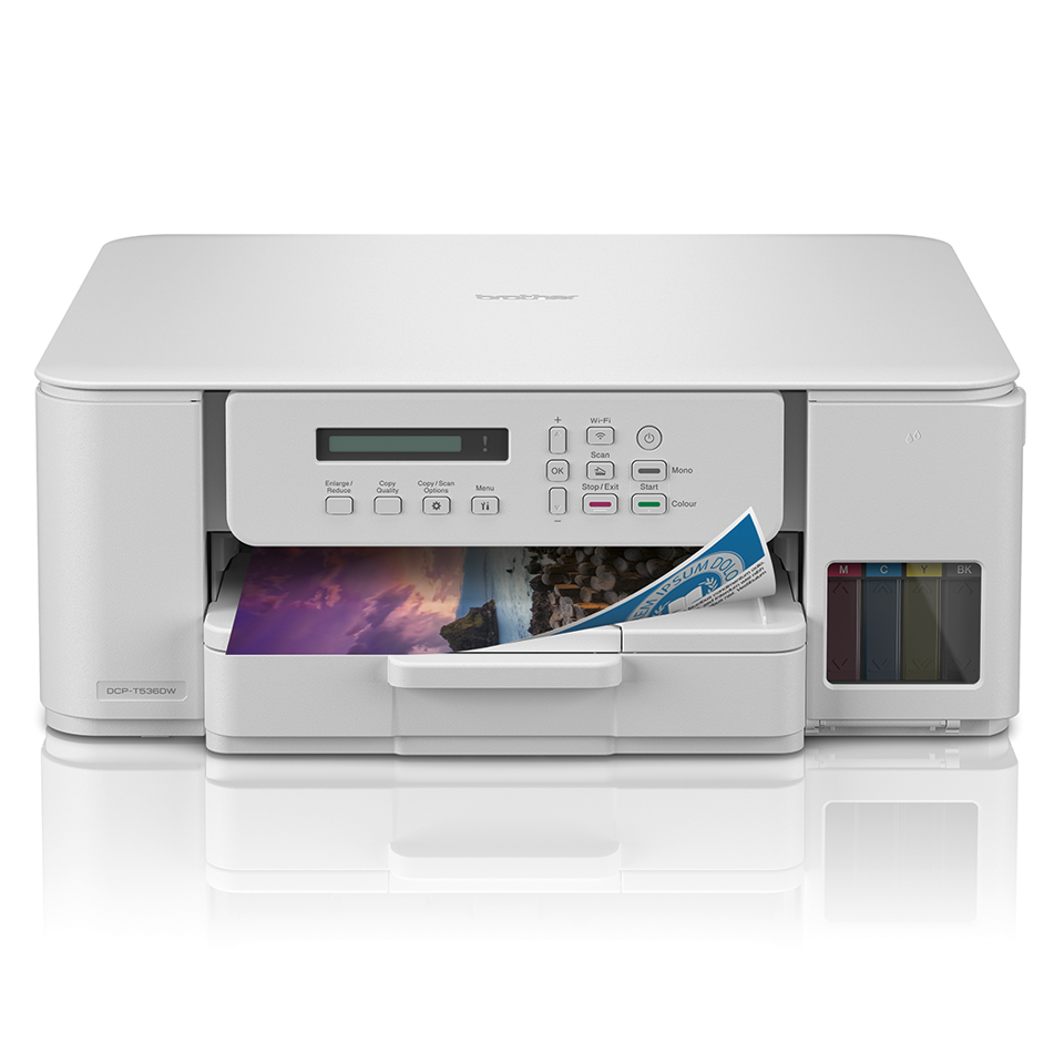 <p>Urządzenie wielofunkcyjne DCP-T536DW z przodu</p>