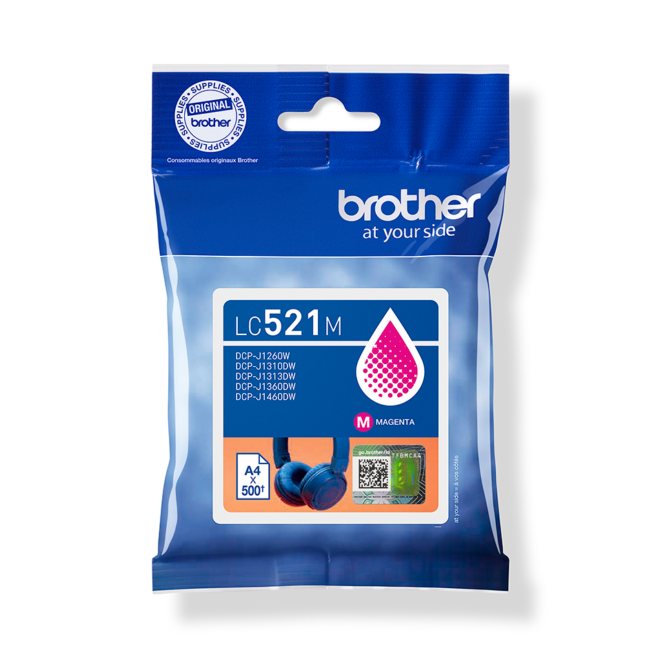 <p>LC521 magenta inkjet cartridge packaging</p>