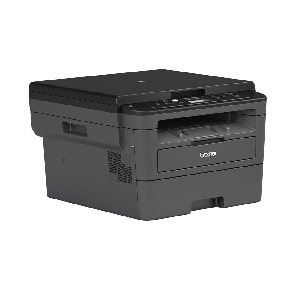 Compact 3-in-1 mono laser printer facing right 