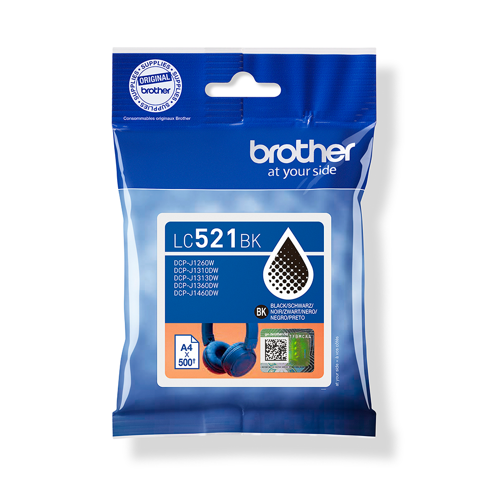 <p>LC521 black inkjet cartridge packaging</p>